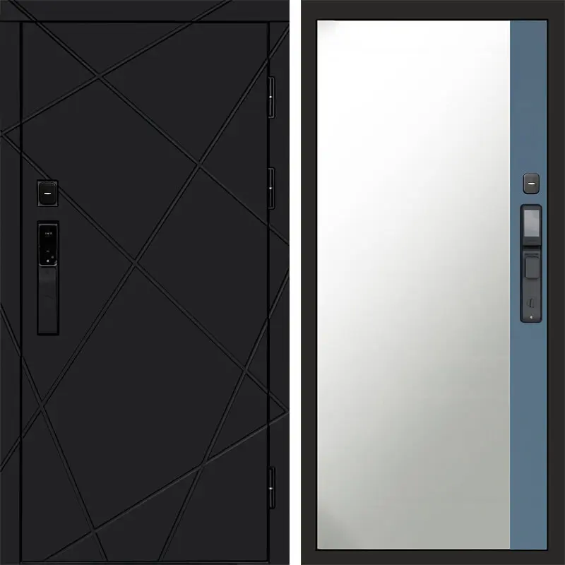 Лучи black смарт Зеркало фацет grey софт