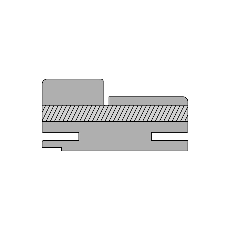 Коробка прямая сендвич HGX PET графит глянец 81*42*2150, телескоп с упл./комп 2,5шт/